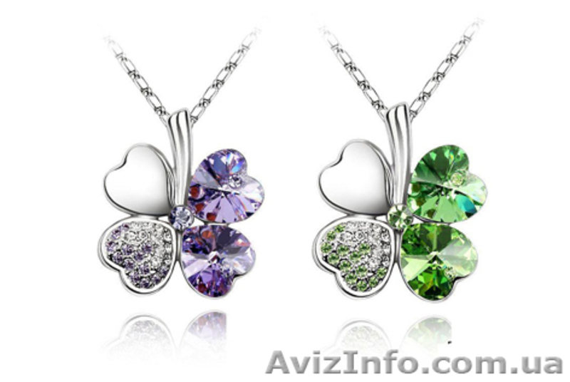  Кулон  "Клевер" в 7- ми  цветовых вариантах. - <ro>Изображение</ro><ru>Изображение</ru> #3, <ru>Объявление</ru> #1062678