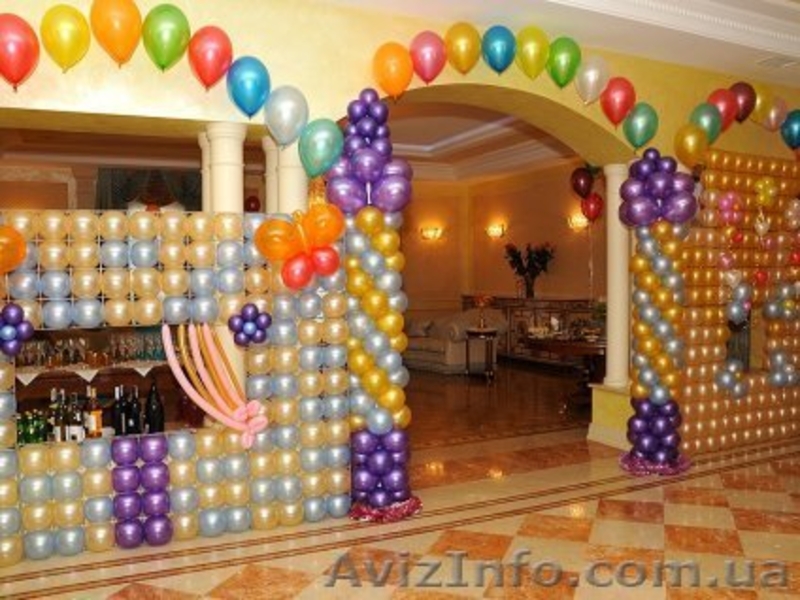 Оформление шарами частных праздников. Шары на детский День рождения Донецк - <ro>Изображение</ro><ru>Изображение</ru> #1, <ru>Объявление</ru> #1090966