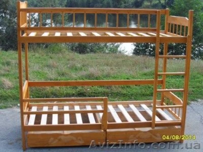 Массивная Двухъярусная кровать  из дерева ольха. - <ro>Изображение</ro><ru>Изображение</ru> #4, <ru>Объявление</ru> #516095