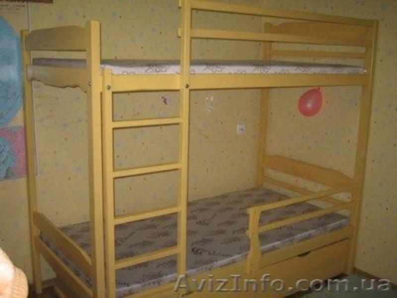 Массивная Двухъярусная кровать  из дерева ольха. - <ro>Изображение</ro><ru>Изображение</ru> #5, <ru>Объявление</ru> #516095