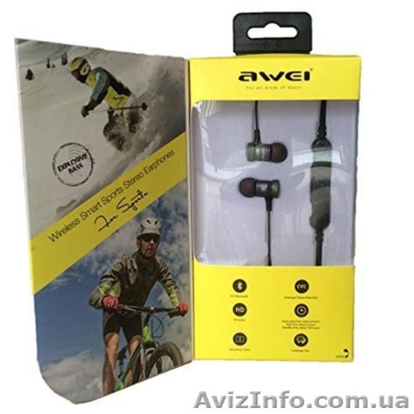Awei A920 Спортивная стерео bluetooth гарнитура - <ro>Изображение</ro><ru>Изображение</ru> #1, <ru>Объявление</ru> #1634071
