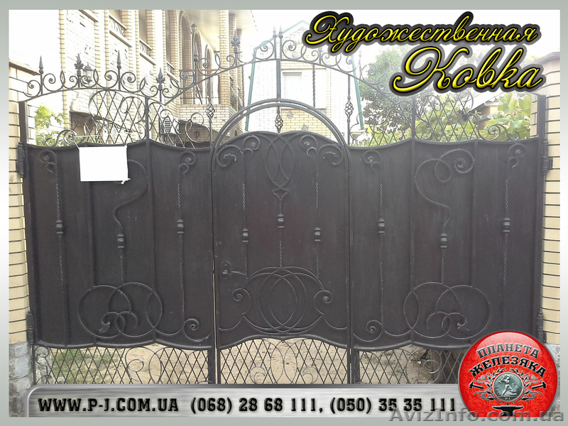 Ворота филенчатые «шоколадка» под заказ. - <ro>Изображение</ro><ru>Изображение</ru> #4, <ru>Объявление</ru> #1037246